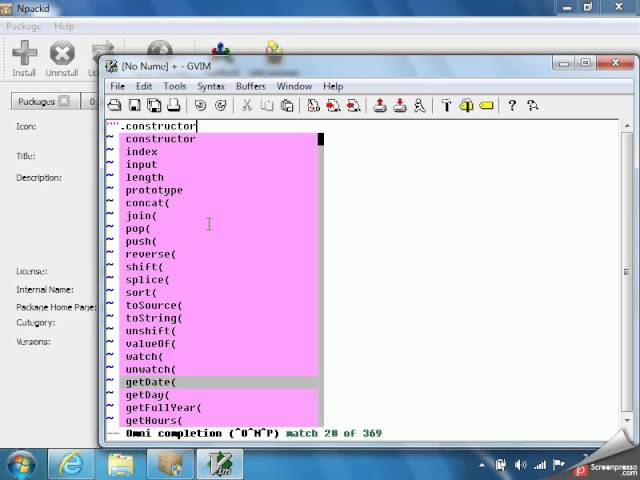 Better JavaScript code completion in Vim on Windows