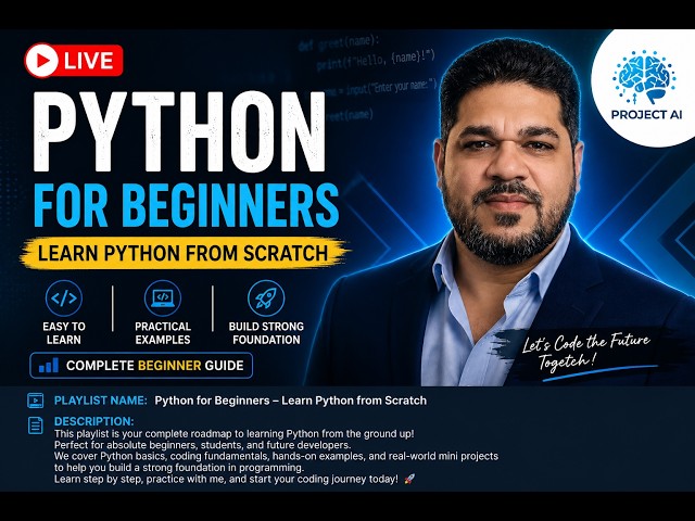 Learn Python LIVE: Zero to Beginner in One Session