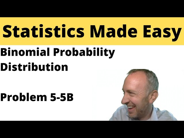 Statistics Module 5 - Binomial Probability Distribution - Problem 5-5B