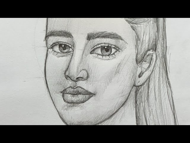 How to Draw a Female Face | Loomis Method Portrait Tutorial