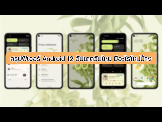 สรุปฟีเจอร์ Android 12 อัปเดตวันไหน มีอะไรใหม่บ้าง !!