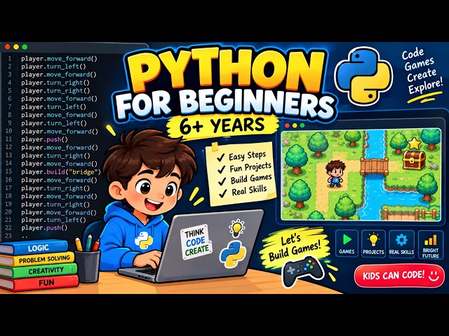 Learning Python for Beginners 6+ Kids