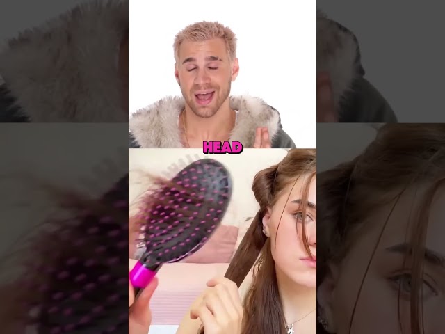 ¡¿Se quitó TODO ESTE CABELLO con tijeras de entresacar?! 😱