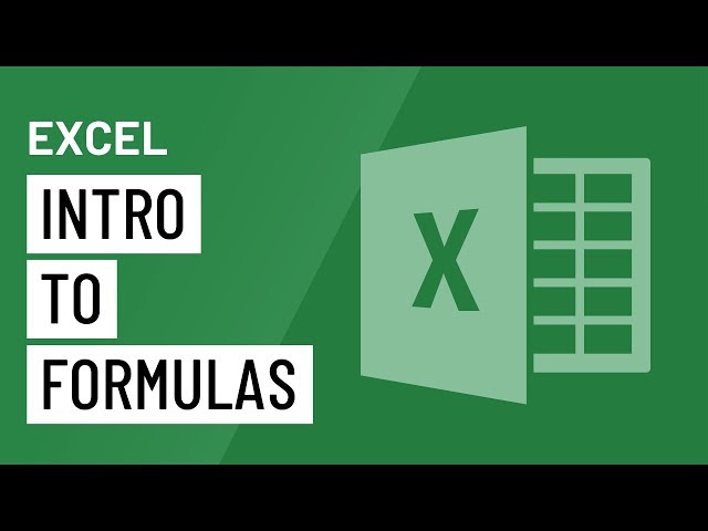 Excel: Intro to Formulas