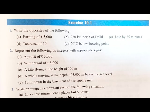 Viva education start up mathematics class 6 ex 10.1| start up maths 6th ex10.1 |integers