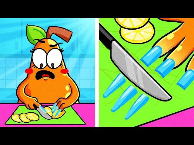 Problemas locos de chicas con UÑAS LARGAS | Hechos con los que te puedes identificar| La Pareja Pera