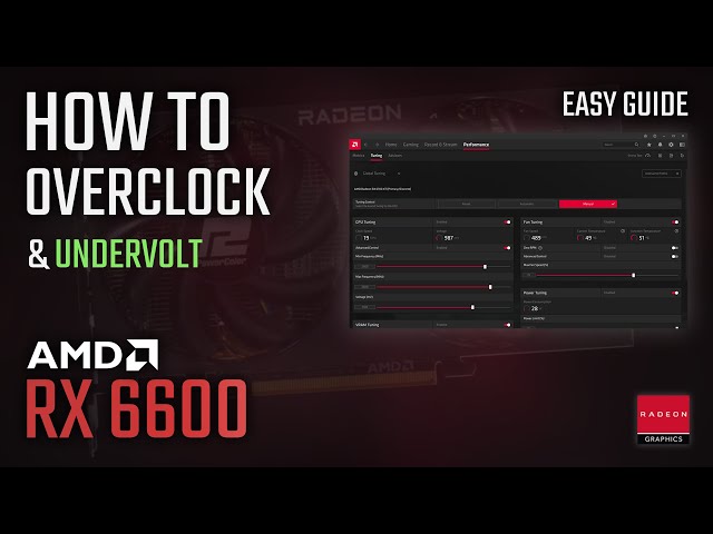 How to OVERCLOCK and UNDERVOLT RX 6600 | ADRENALIN 2022 Easy Tutorial