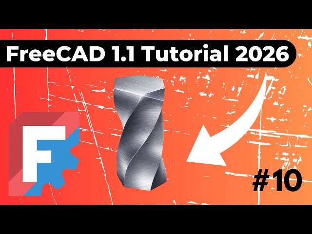 FreeCAD Loft & Sweep with Datum Planes [FreeCAD Tutorial 2026 - Part 10]