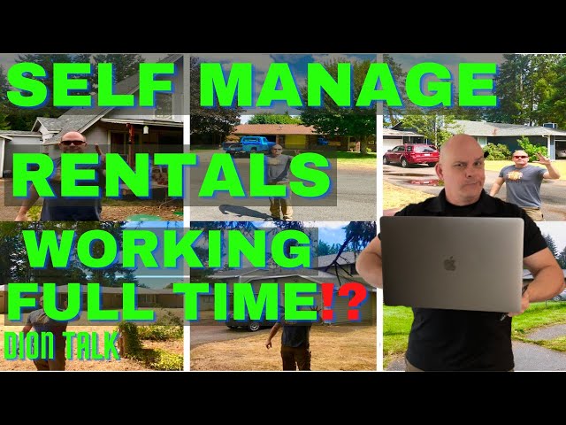 HOW TO SELF MANAGE WHILE WORKING FULL TIME.   Today's Dion Talk.