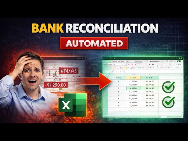 Excel Automation: Bank Reconciliation Made EASY with Power Query (No VLOOKUP Needed)