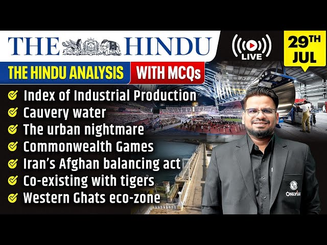 The Hindu Analysis | 29th July 2026 | The Hindu Newspaper  - Practice Questions | Prashant Sir
