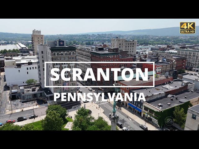 Scranton, Pennsylvania - [4K] Drone Tour