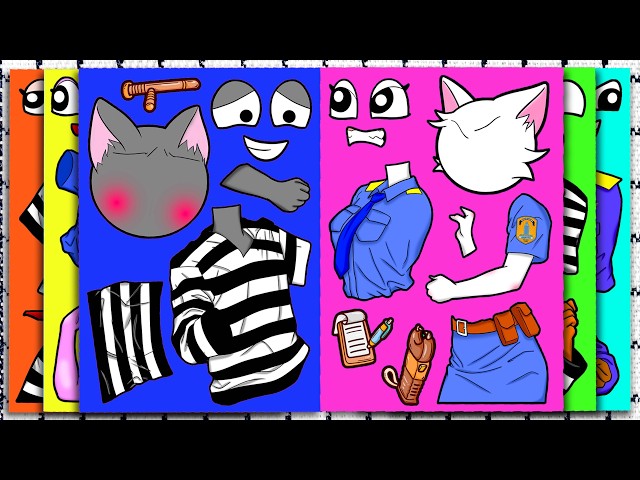 [Sticker Book ASMR] Incredibox Sprunki - WENDA AND GRAY IN A FUNNY STORY 😂💖 SUS MOD
