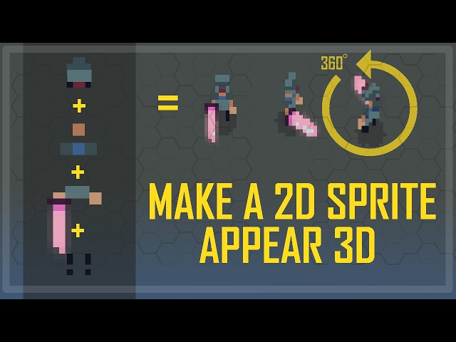 Pixel Art Tutorial: Sprite Stacking (3D Illusion from 2D Sprites)