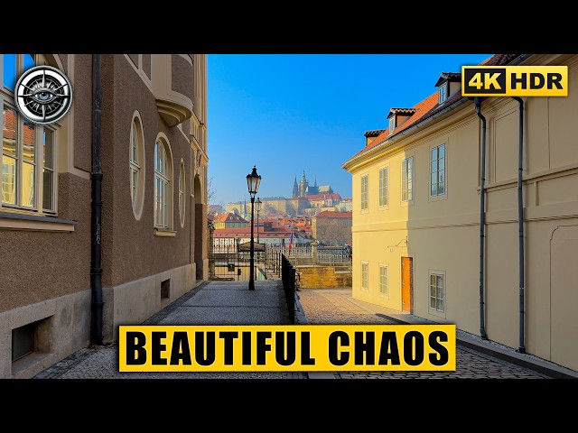 Prague March Sunshine | Beautiful Chaos and Historic Streets 4K HDR Walking Tour