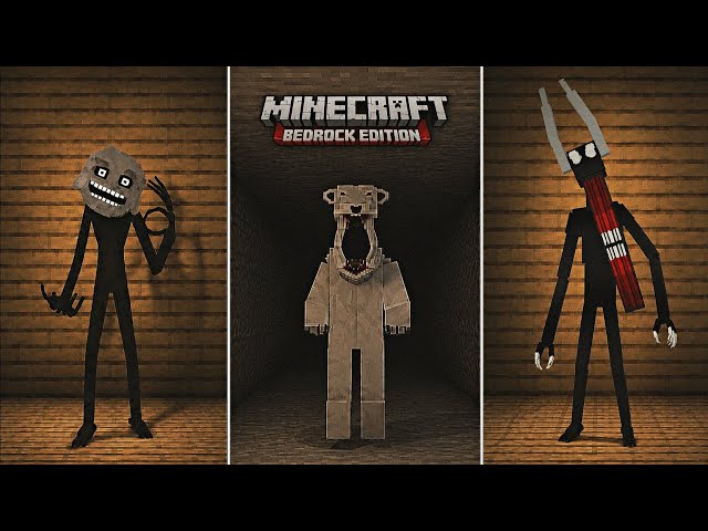 10 Best Minecraft Horror Mods For BEDROCK/POCKET EDITION | Minecraft Horror Mods For Bedrock Edition