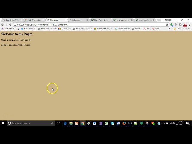 Learn XML fundamentals by creating a simple HTML (web) page