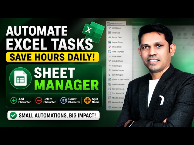 Forget Manual Excel Work 🚀 Automate Every Sheet in Seconds