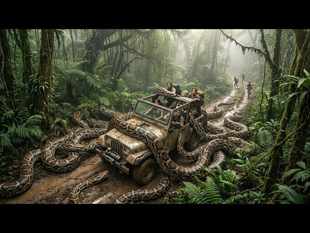 【FULL MOVIE 4K】The team rouses the serpent king, furious python attacks one crew member!
