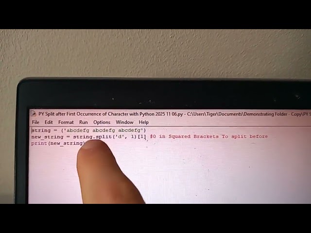Split after First Occurrence of a Character with Python (new = old.split('x', 1)[1), Reg. PSCXMUDT