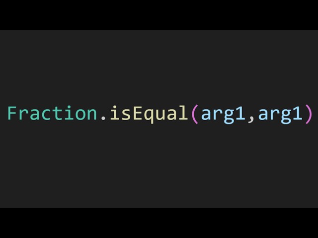 Checking if two fractions are equal in js