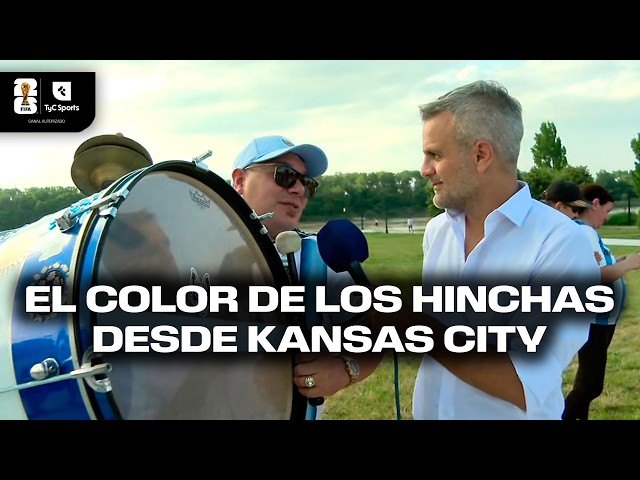 THE COLOR OF THE FANS FROM THE ARGENTINE NATIONAL TEAM'S BUNKER IN KANSAS CITY 🇦🇷