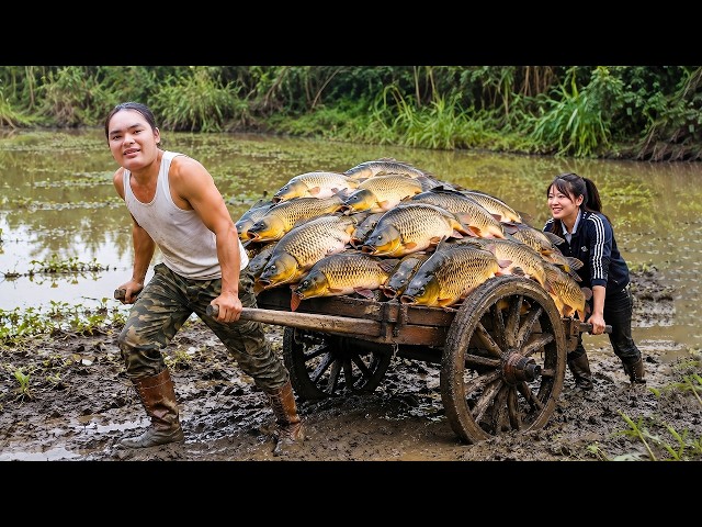 Deep Forest Fishing Trip Turns Into a Jackpot - Together We Rush to Sell at Market | SURVIVAL ALONE