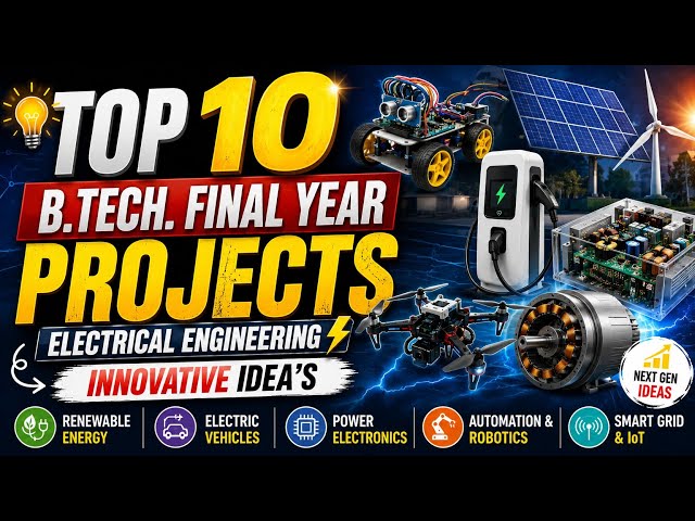 Top 10 B.TECH. Final Year Projects |Electrical Engineering | Innovative Idea's | 