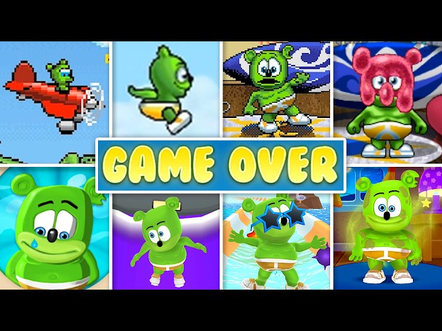 Evolution of Gummy Bear Games Death Animations & Game Over Screens (2008 - 2026)