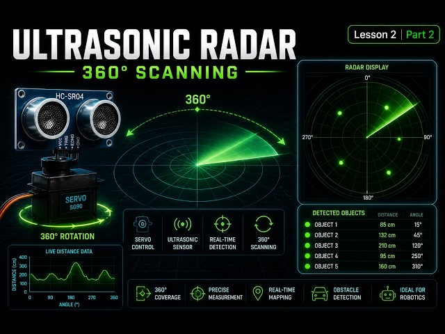 Lesson 2 | Ultrasonic Radar System with Servo Scanning (Arduino + Python) | Part 2