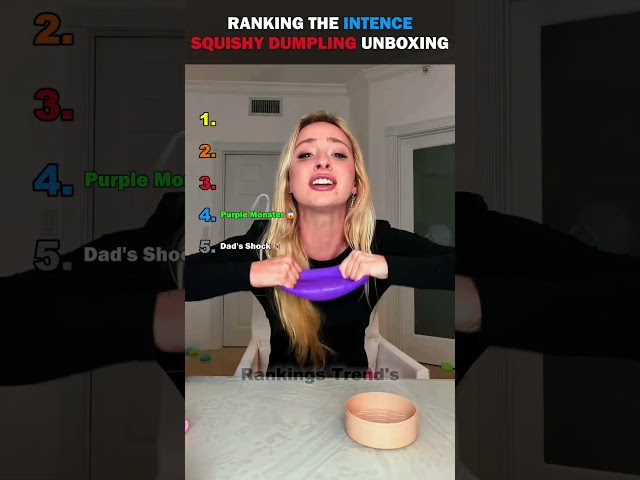 Ranking The Funniest squishy dumpling unboxing moments 🥟😱 #shorts #squishy #dumplings