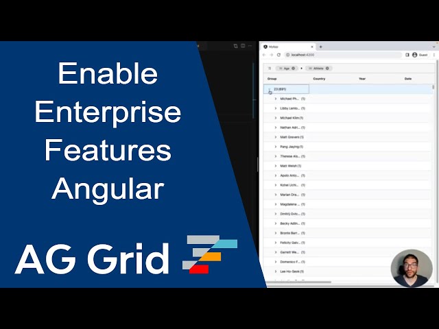 Enabling AG Grid Enterprise Features in Angular
