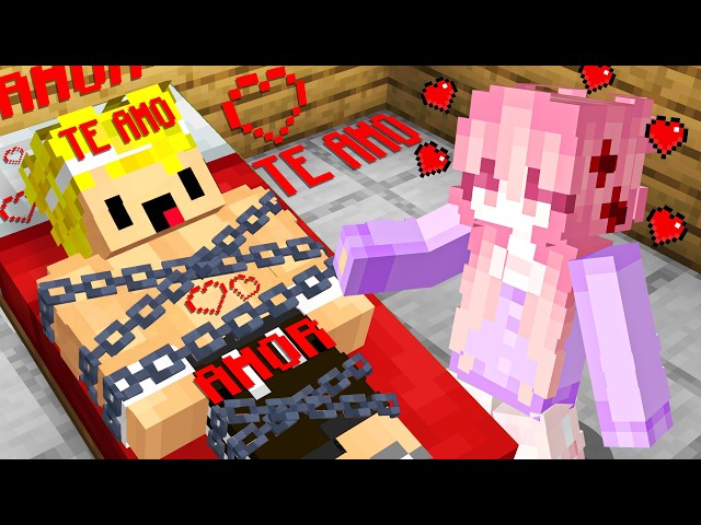 I was TRAPPED by a CRAZY FAN IN LOVE in Minecraft...
