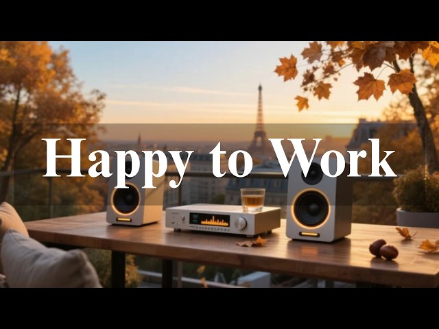 Golden Hour Jazz | Paris Balcony Café Ambience for Calm & Comfort