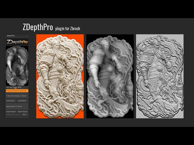ZDepthPro plugin Zbrush Tutorial