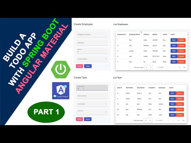 Spring Boot + Angular: Build a Beautiful Todo App Part 1
