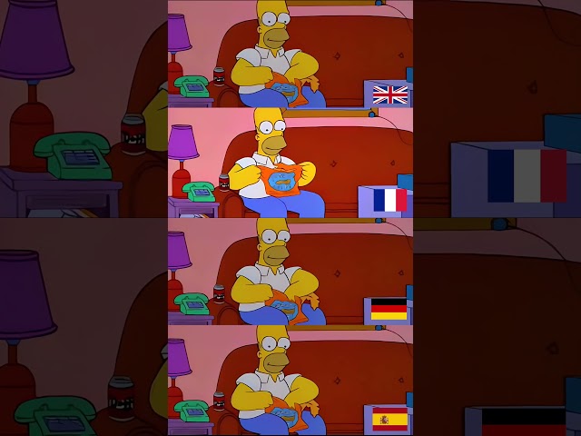 Homer Doh en diferentes idiomas #shorts