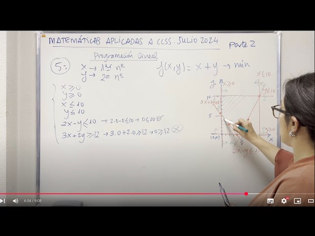 PAU / EvAU Madrid Julio 2024. Matemáticas Aplicadas a CCSS (Parte 2/5)