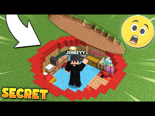 I BUILT A SECRET HOUSE INSIDE THIS RED CIRCLE IN MINECRAFT...