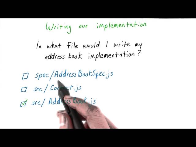 Writing our Implementation Solution - JavaScript Testing