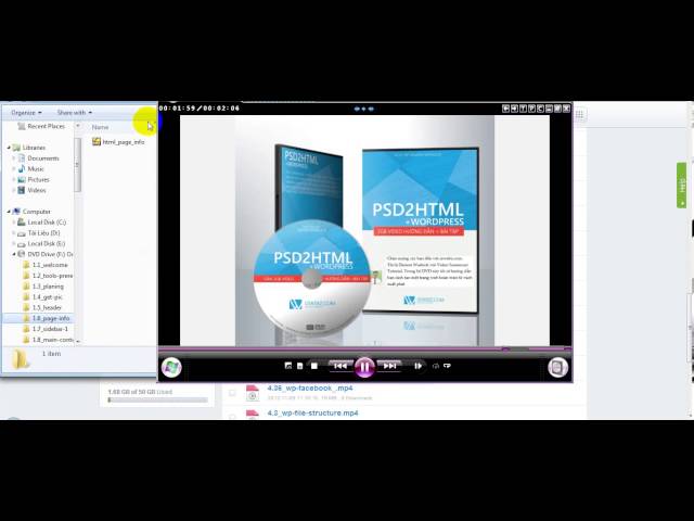 DVD PSD2HTML+WORDPRESS