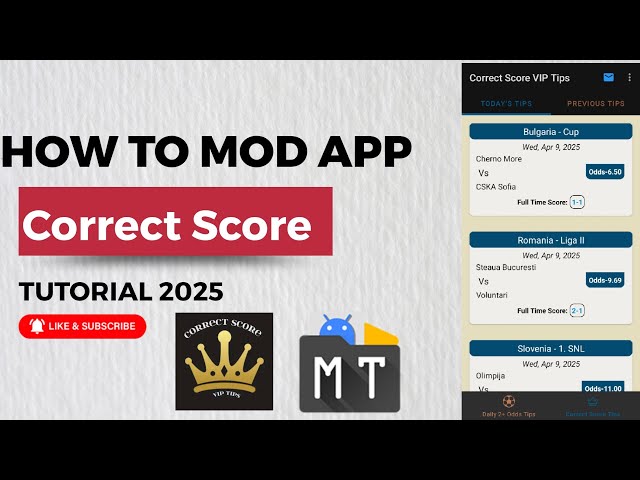 HOW TO UNLOCK CORRECT SCORE USING MT MANAGER TUTORIAL FULL STEP