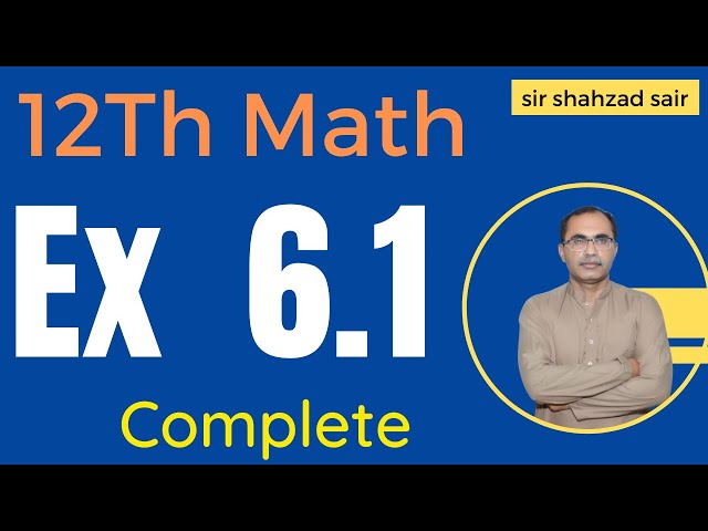FSC Math Part 2 Chapter 6 || Exercise 6.1 Conic Section || 12Th Class Math