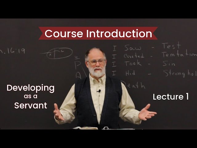 Developing as a Servant - Frank Reed Lecture 1