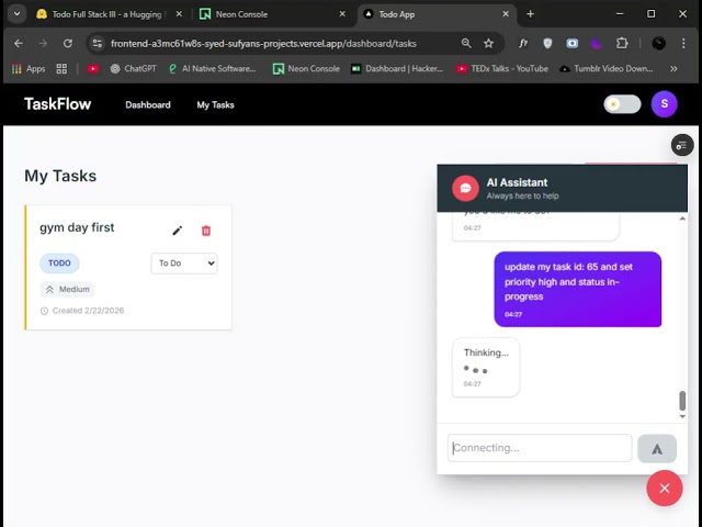 AI-Powered Todo App Tutorial – Chat with Your Tasks | Full Stack 2026 Project