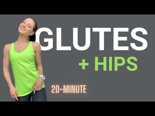 20 Min. Pilates for Glutes & Hip Mobility | No Equipment, No Talking