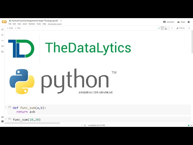 Python *args **kwargs | Non-Keyword Arguments | Keyword Arguments | *args **kwargs | Python Special