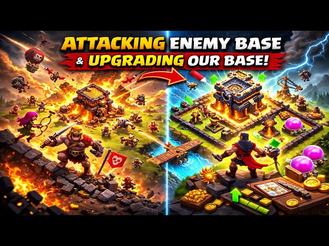 PLAYING CLASH OF CLANS AND MINECRAFT WITH YOU