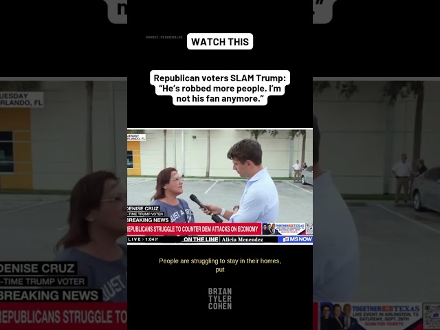 Republican Voter TURNS on Trump: “Not His Fan Anymore” #Trump #MAGA #Politics