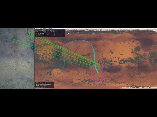 Mars Camera Vision-based Satellite Localization Experiment